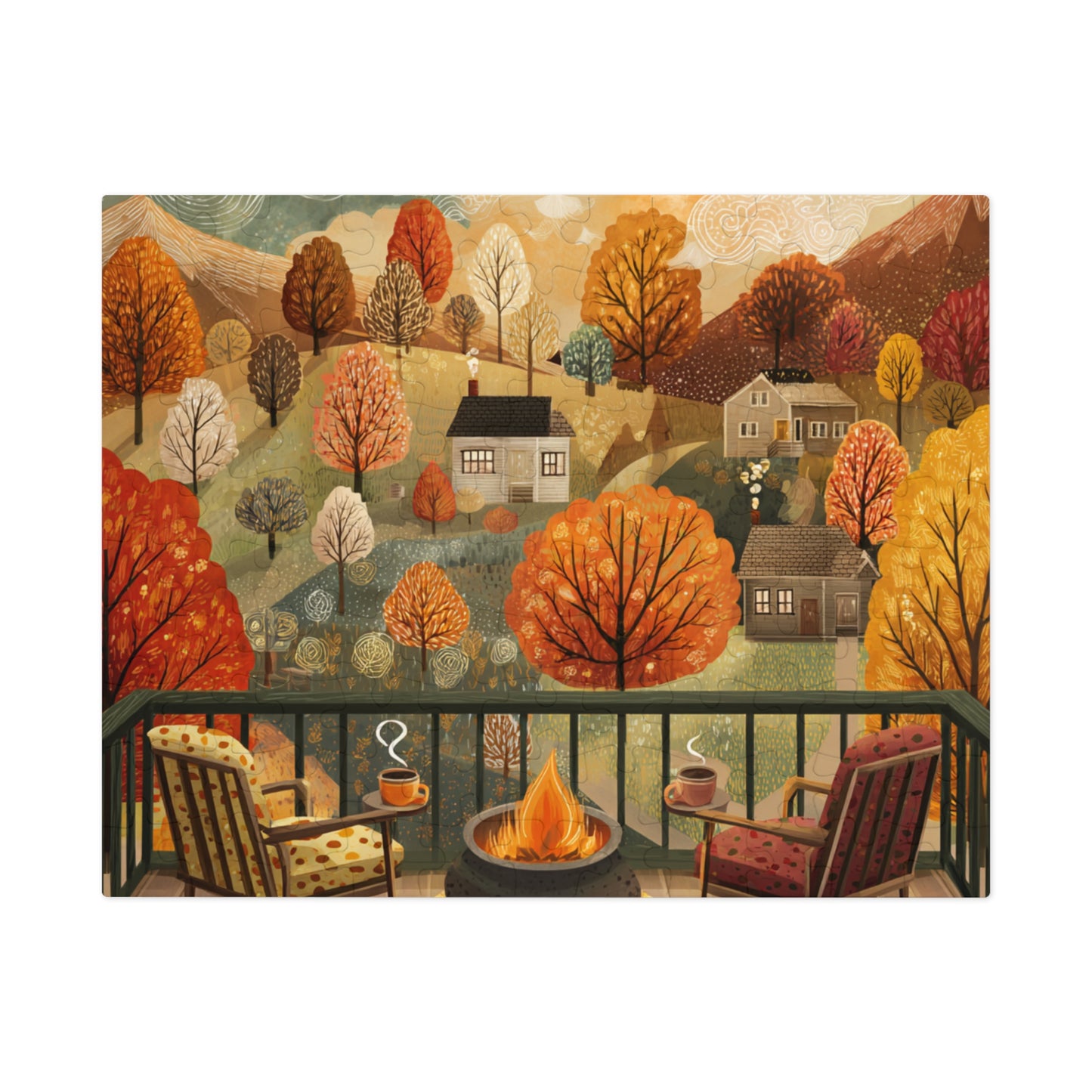 Autumn Cabin Jigsaw Puzzle
