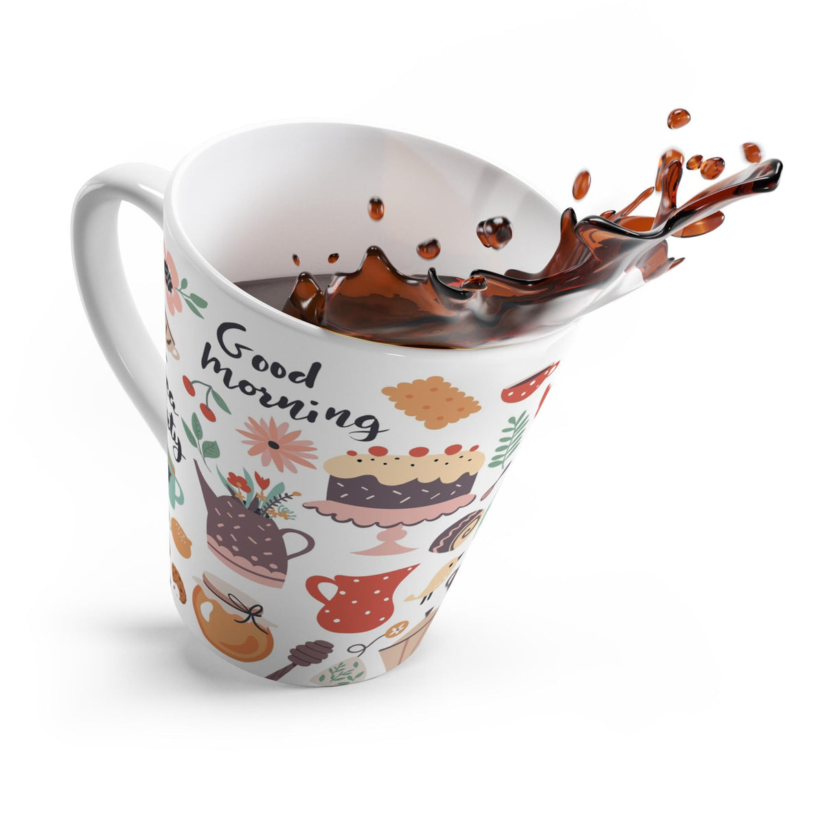 Sweet Bakery Treats Mug, Charming Coffee and Tea Cup with Dessert Design, Perfect for Pastry & Tea Lovers, 12 oz
