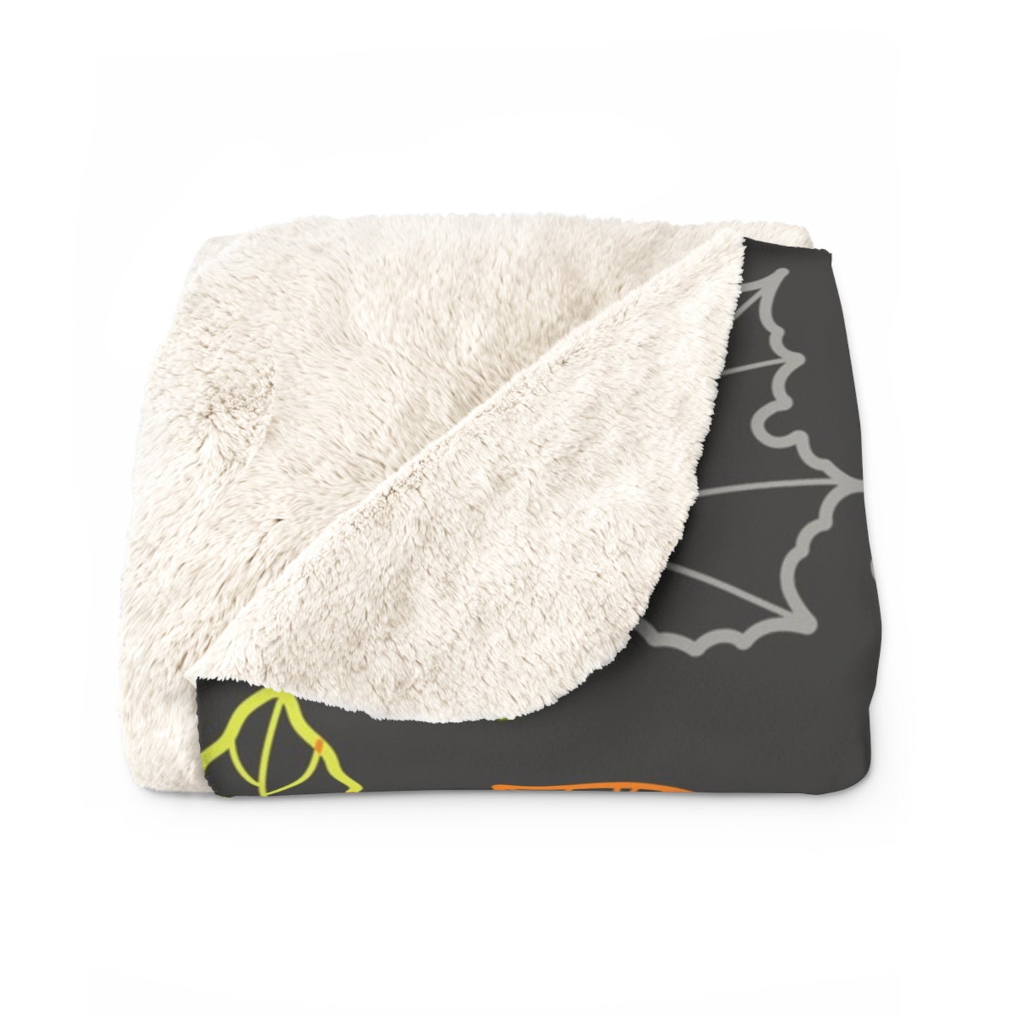 Autumn Leaves Sherpa Blanket — Cozy Fall Throw with Colorful Leaf Pattern