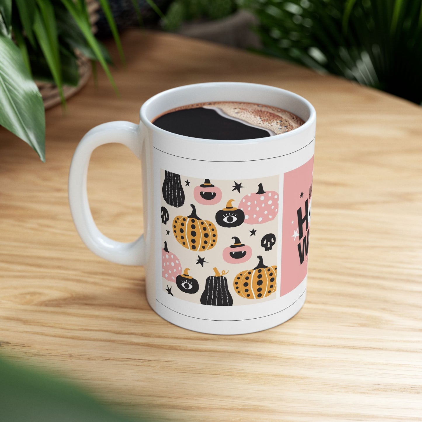 Trick or Treat Mug, Halloween Coffee & Tea Mug, Cute Pumpkin Design, 11 oz and 15 oz mugs, Perfect Halloween Gift