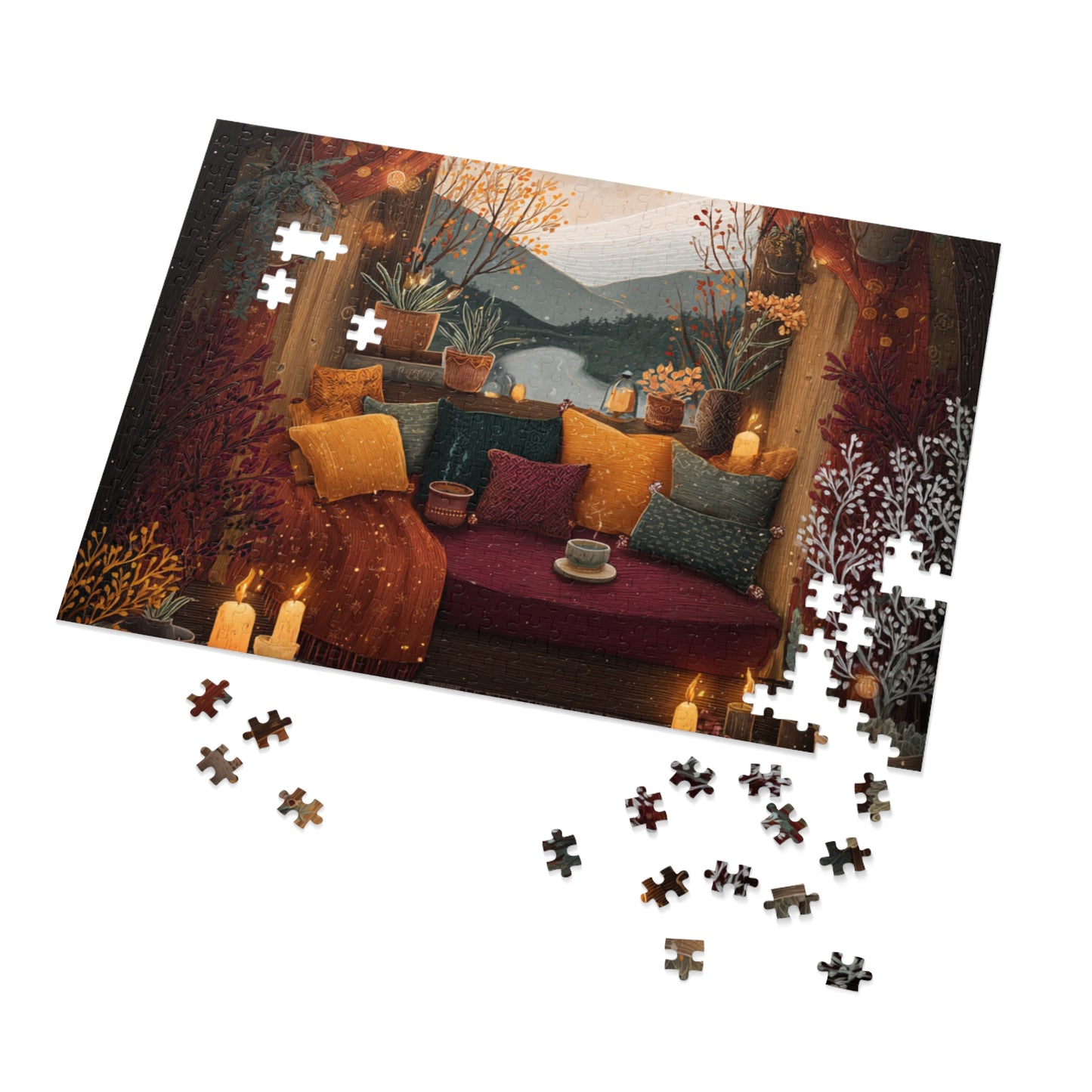 Cozy Fall Festival in the Countryside Jigsaw Puzzle – Fun Family Activity, Autumn Decor, Relaxing Indoor Game, Perfect Gift for Holidays & Birthdays