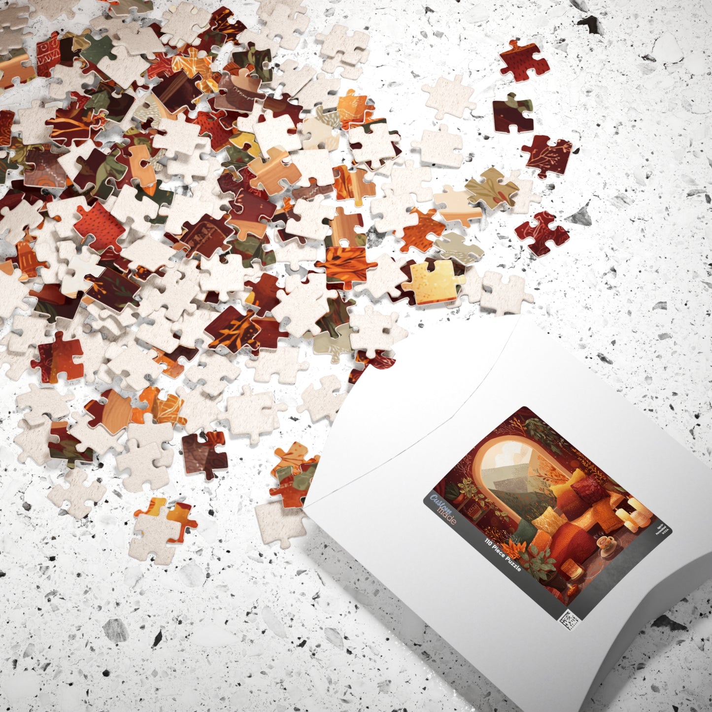 The Autumn Hygge Collection, Autumn Mountain Whispers Puzzle, Cozy Whimsical Autumn Living Room Jigsaw, 110 to 1014 Pieces, Fall Decor Gift