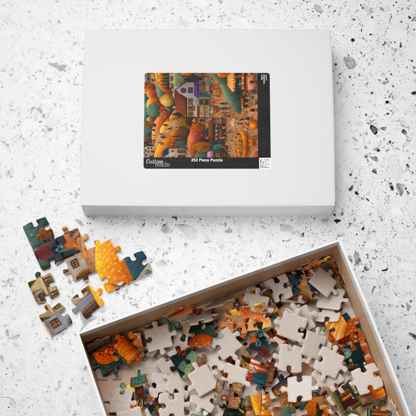 Fall Festival in the Countryside Puzzle | Charming Autumn Scene | Cozy Harvest Jigsaw | Gift for Autumn Lovers | Jazz N’ Coffee Puzzles