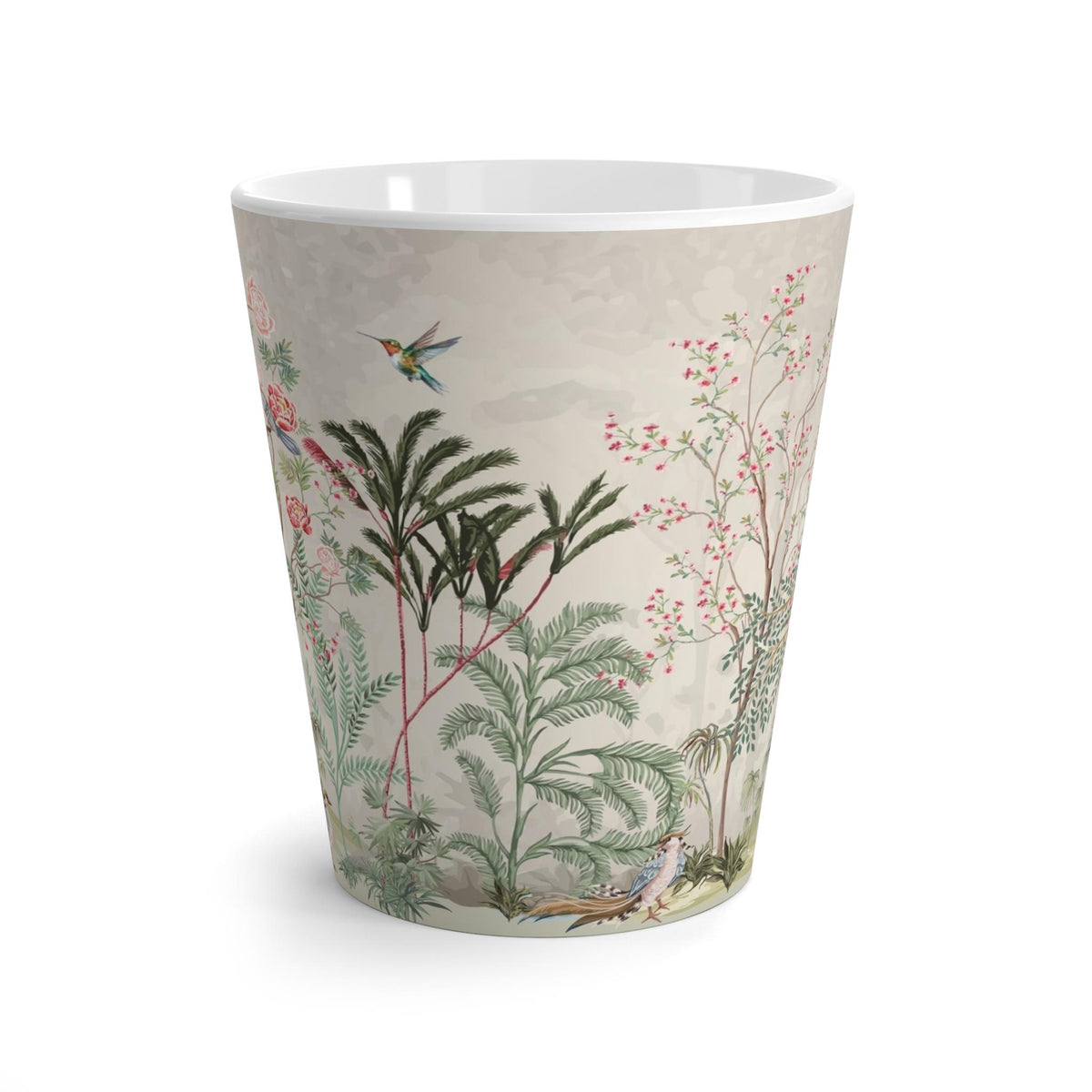 Enchanted Hummingbird Mug Latte Mug - Floral Coffee Cup, Unique Gift for Hummingbird Lovers, Spring Decor Mug, Birthday or Housewarming Gift