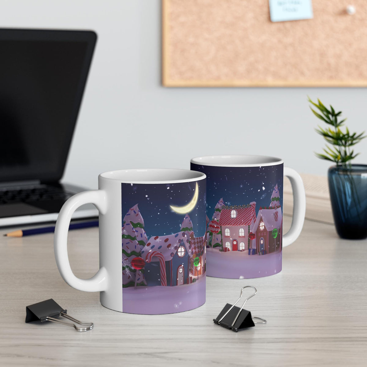 Cozy Christmas Mug - Winter Wonderland Coffee Cup, Holiday Gift, Seasonal Decor, Cute Hot Chocolate Mug, Festive Drinkware