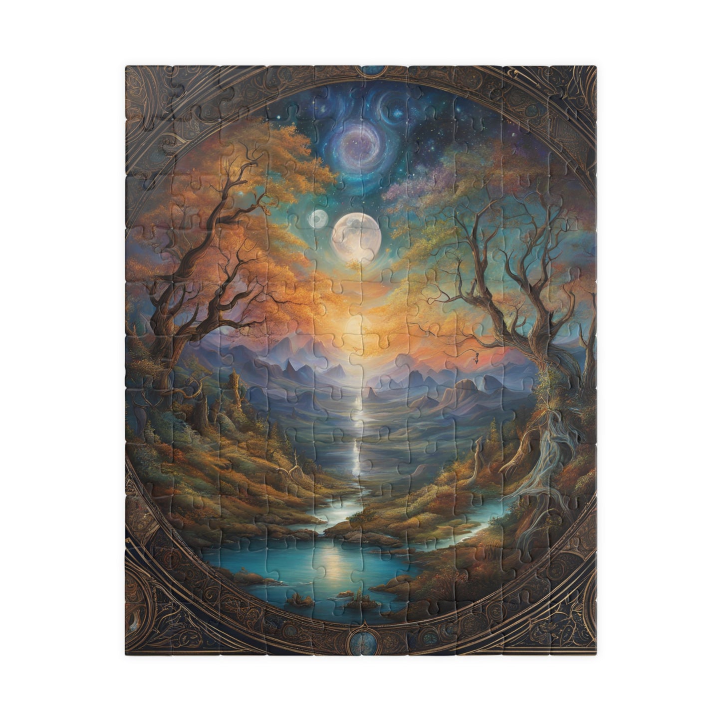 Secrets of the Hidden Realm Puzzle, 110/252/520/1014-piece Jigsaw, Enchanted mystical artwork puzzle
