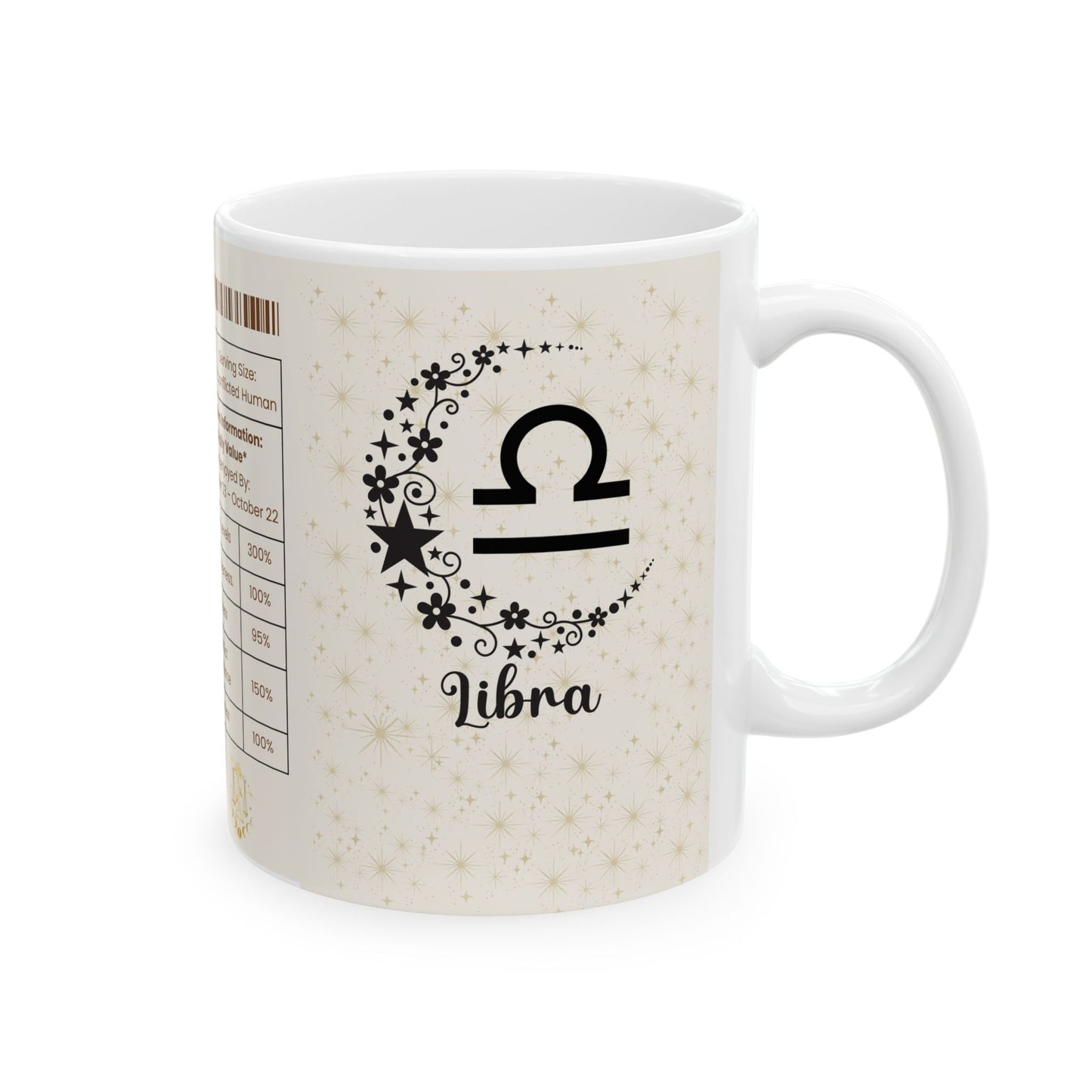 Libra Zodiac Ceramic Mug | Astrology Gift, Horoscope Mug, Spiritual Drinkware, Astrology Kitchen Decor, Personalized Birthday Gift