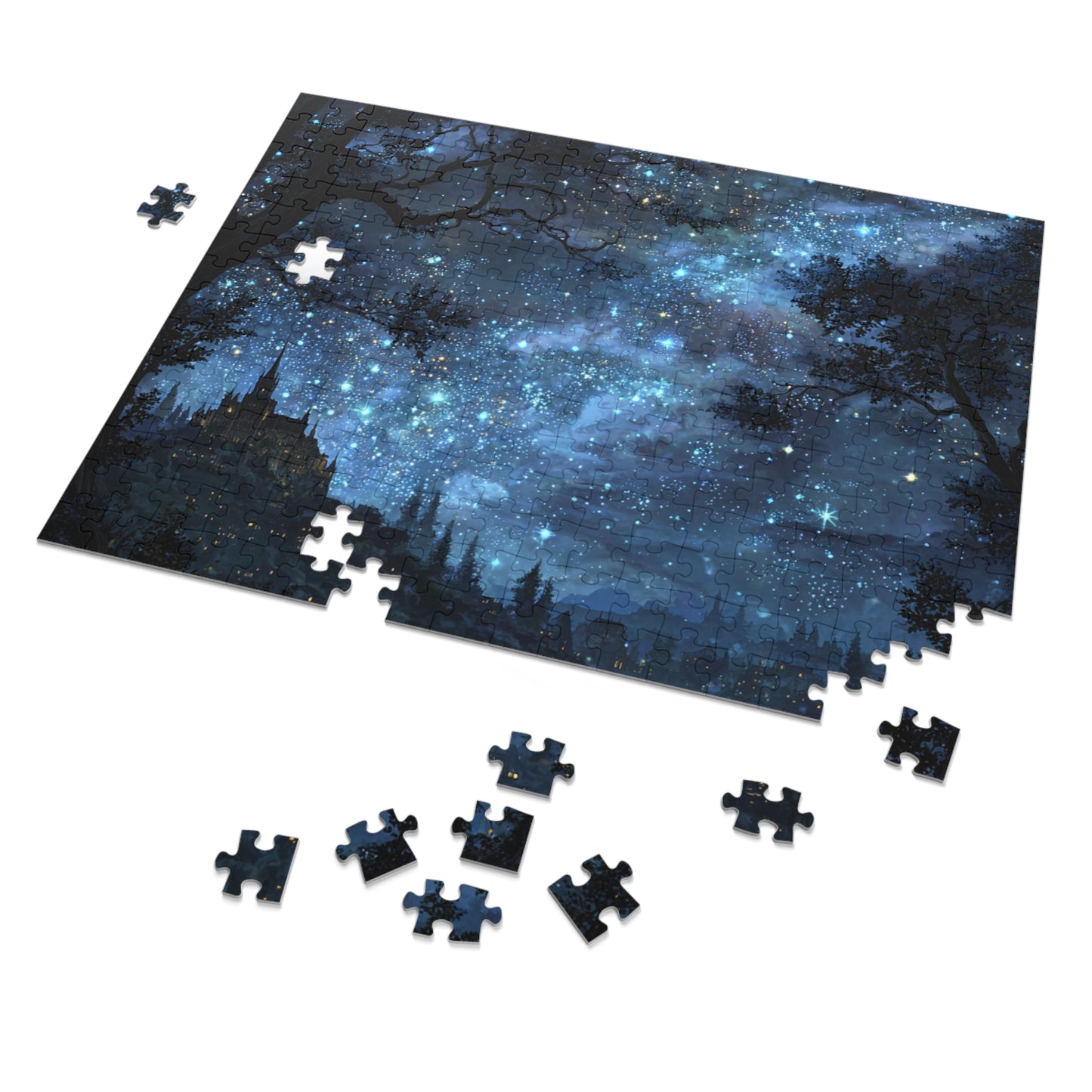 Starry Night Forest Jigsaw Puzzle (with Tin)