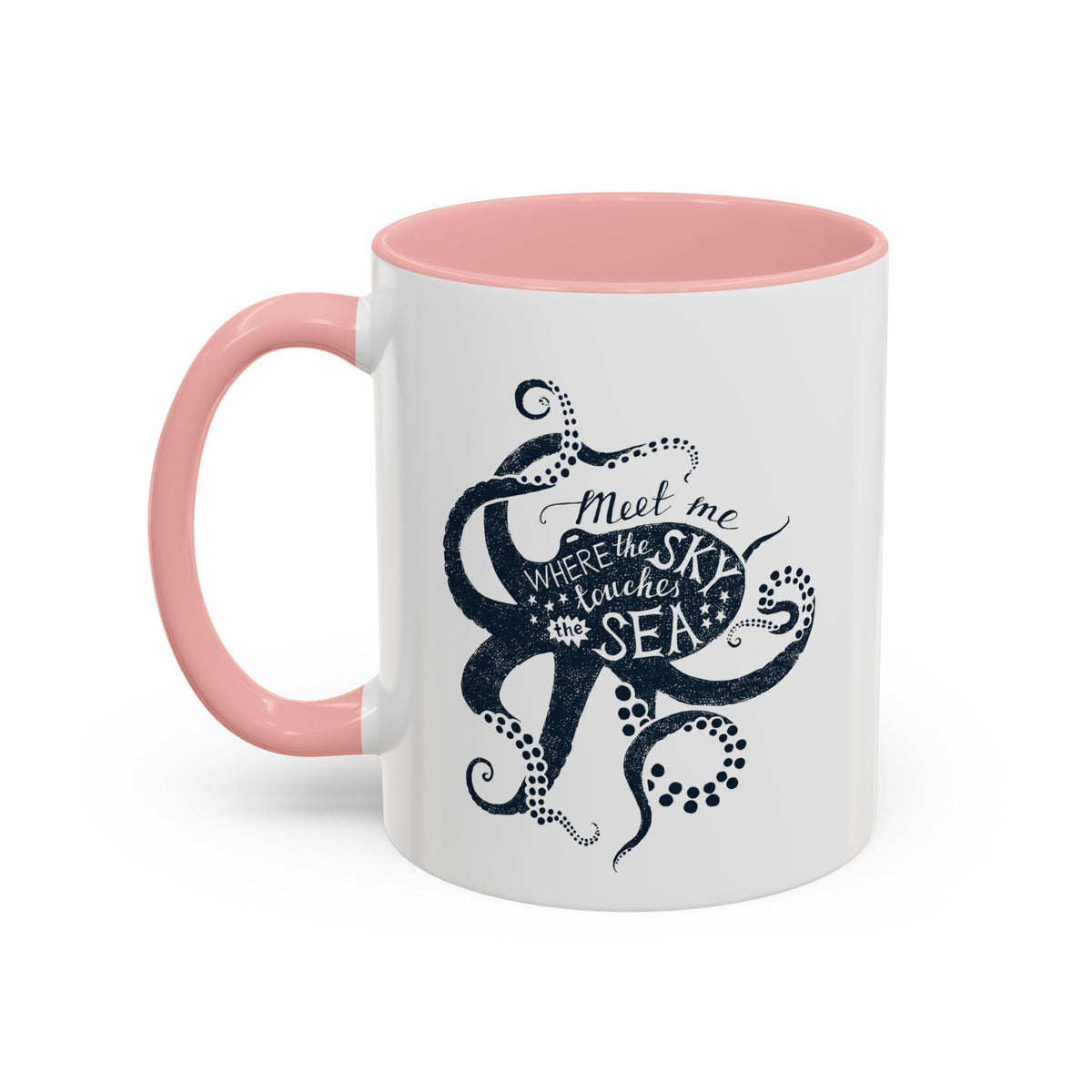 Artistic Octopus Coffee Mug | Ocean-Inspired Ceramic Tea Cup | Whimsical Sea Creature Accent Mug, 11oz & 15oz mugs | Gift for Octopus Lovers