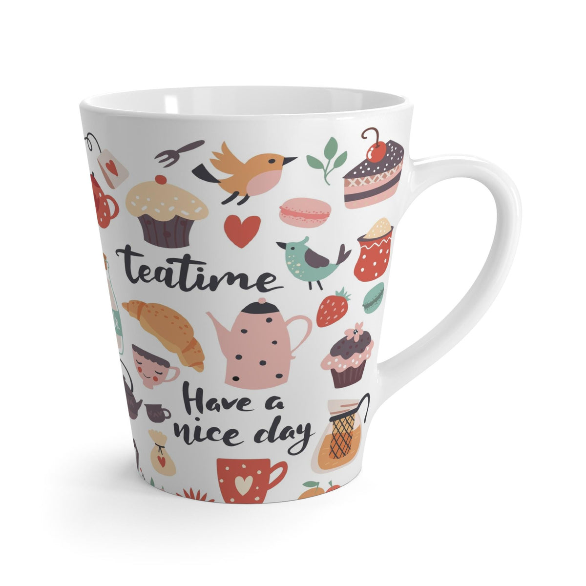 Sweet Bakery Treats Mug, Charming Coffee and Tea Cup with Dessert Design, Perfect for Pastry & Tea Lovers, 12 oz
