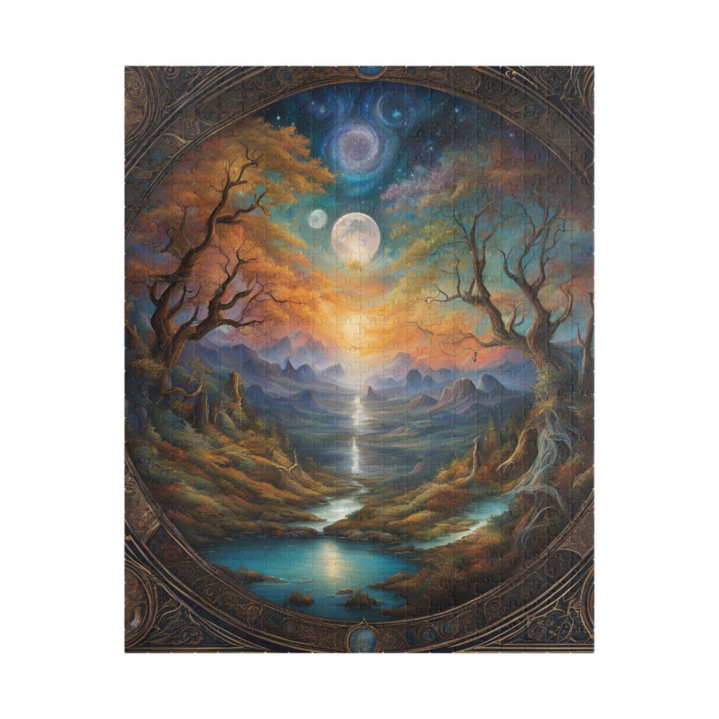 Secrets of the Hidden Realm Puzzle, 110/252/520/1014-piece Jigsaw, Enchanted mystical artwork puzzle