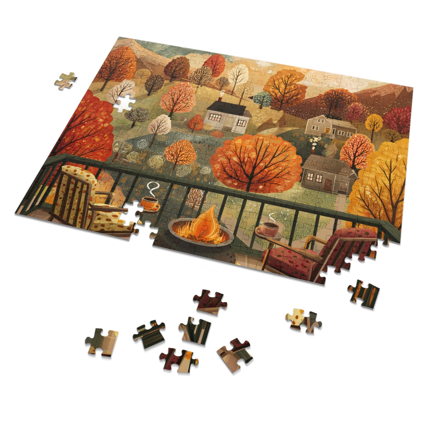 Autumn Cabin Jigsaw Puzzle