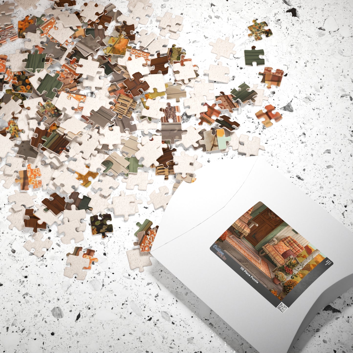Autumn Porch Puzzle – Cozy Fall Front Porch Jigsaw (110/252/520/1014 pcs)