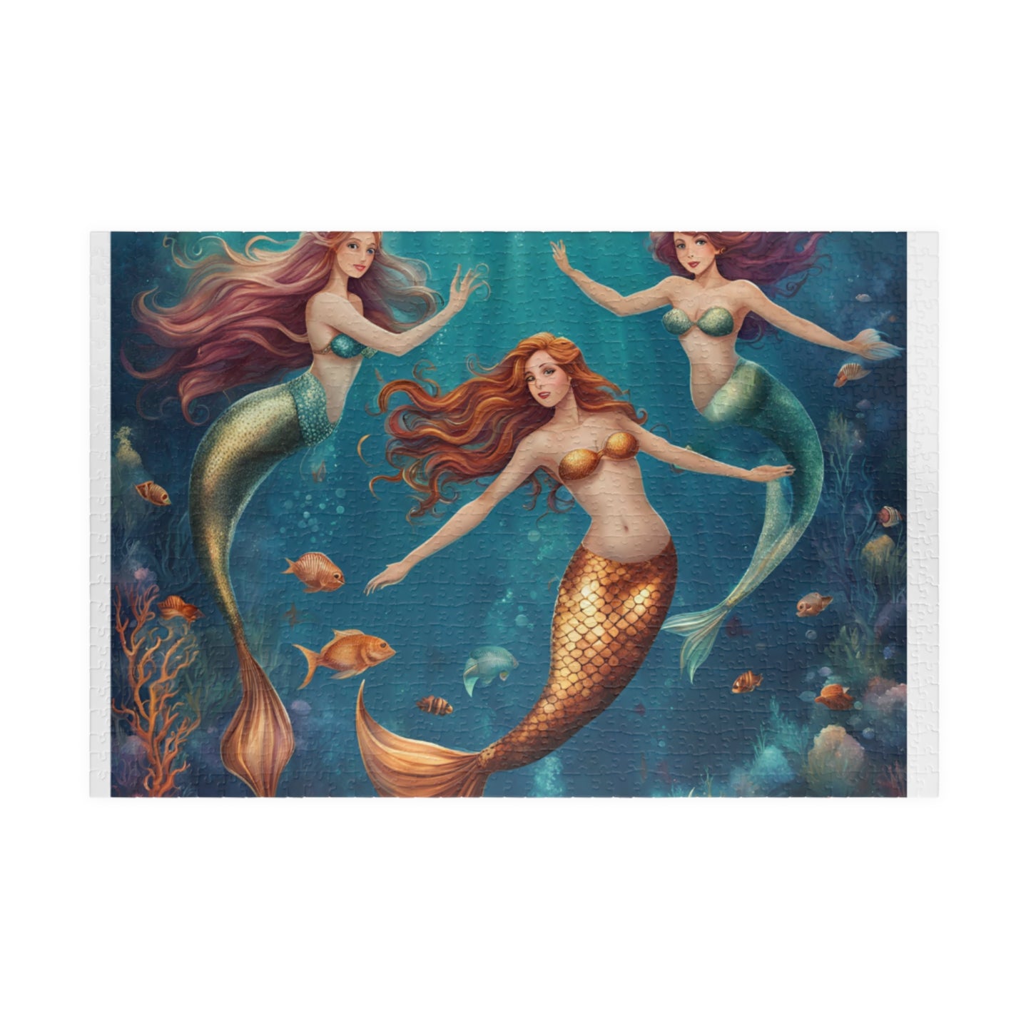 Elegant Mermaids of the Ocean - Enchanting Depths of the Ocean, Ideal Gift for Ocean Lovers
