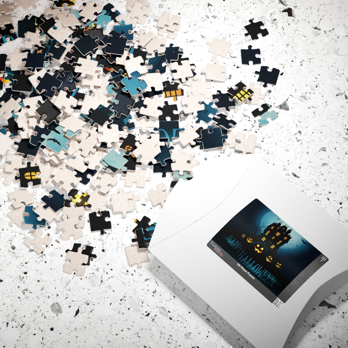 Spooky Haunted House Puzzle, Chilling Mystery for Puzzle Lovers, Halloween Puzzle, 110, 252, 520, 1014-piece Jigsaw Puzzle