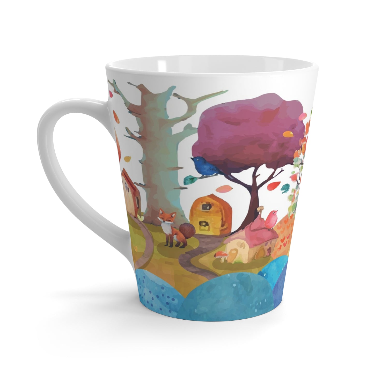 Autumn Wonderland Latte Mug - Cozy Gift for Coffee Lovers, Fall Decor, Unique Kitchenware, Perfect for Thanksgiving, Home & Office
