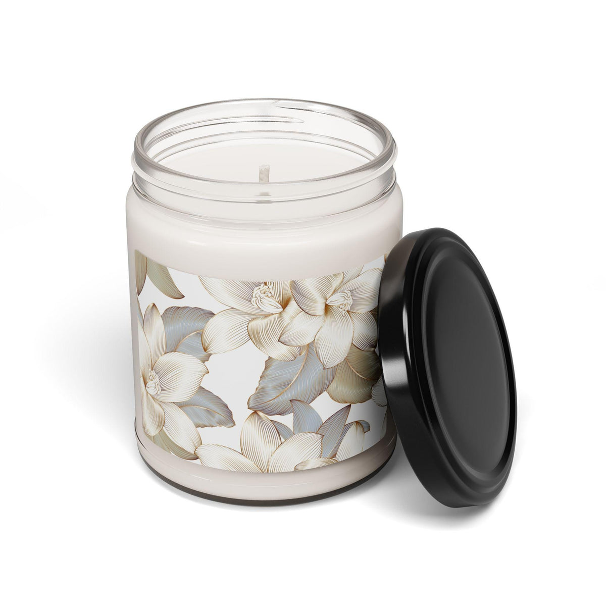 Floral Scented Soy Candle - Relaxing Aromatherapy, Home Décor Gift, Eco-Friendly Candle, Spa Experience, Floral Design