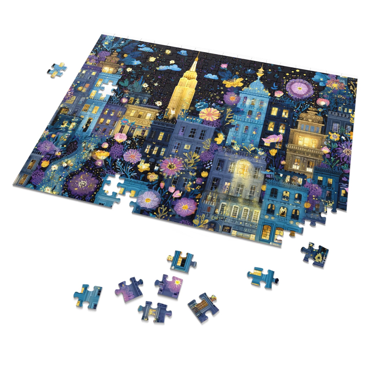 Whimsical New York City Puzzle – A Magical Adventure in the Big Apple-Puzzle with Tin