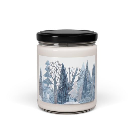 Cozy Winter Wonderland Scented Soy Candle, 9oz | Rustic Home Decor, Holiday Gift, Relaxation, Spa, Aromatherapy