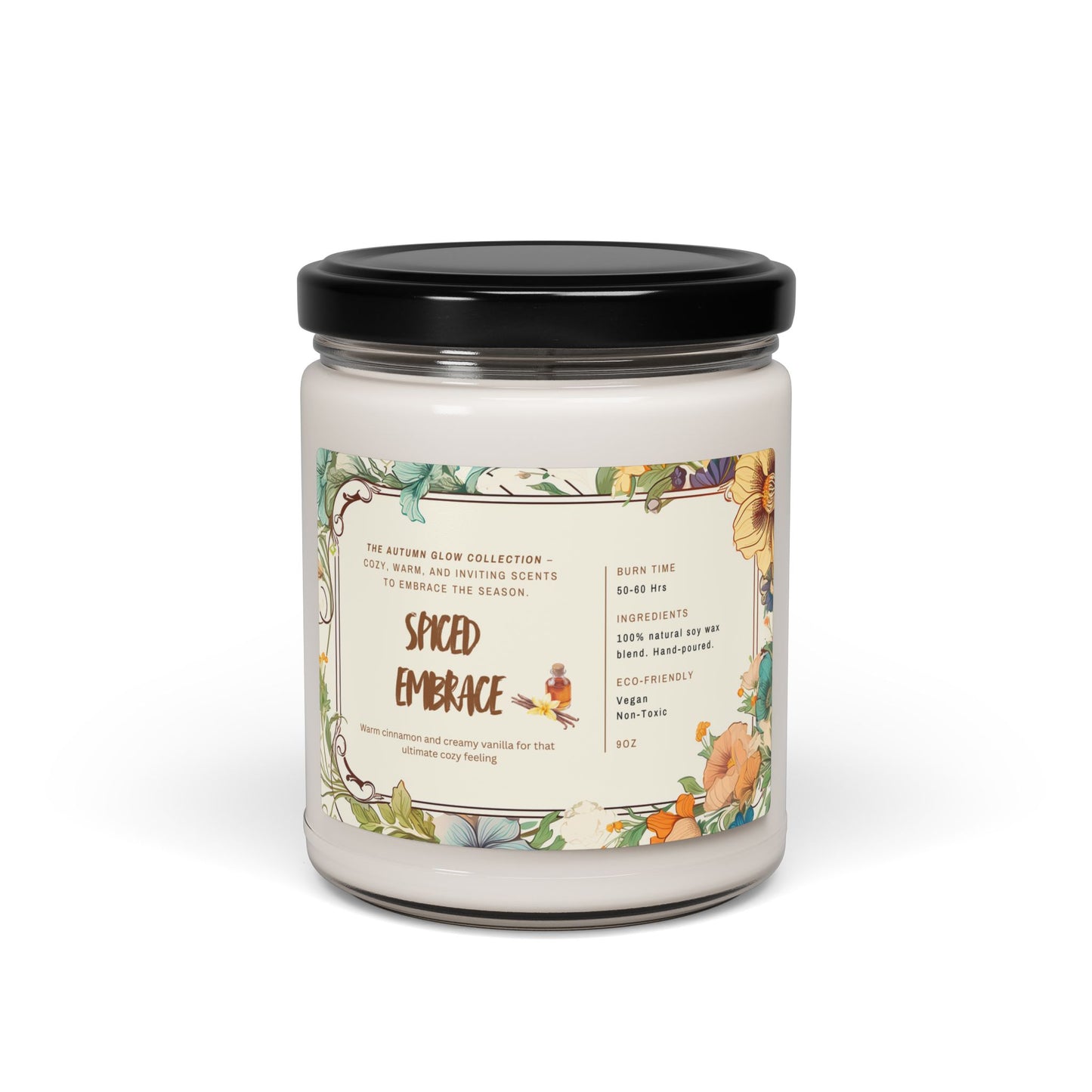 Orchard Kiss Autumn Glow Candle Collection | Cozy Fall Soy Candles | 9oz Jar | Apple Harvest, Cinnamon Vanilla, Clean Cotton | Jazz N’ Coffee Puzzles