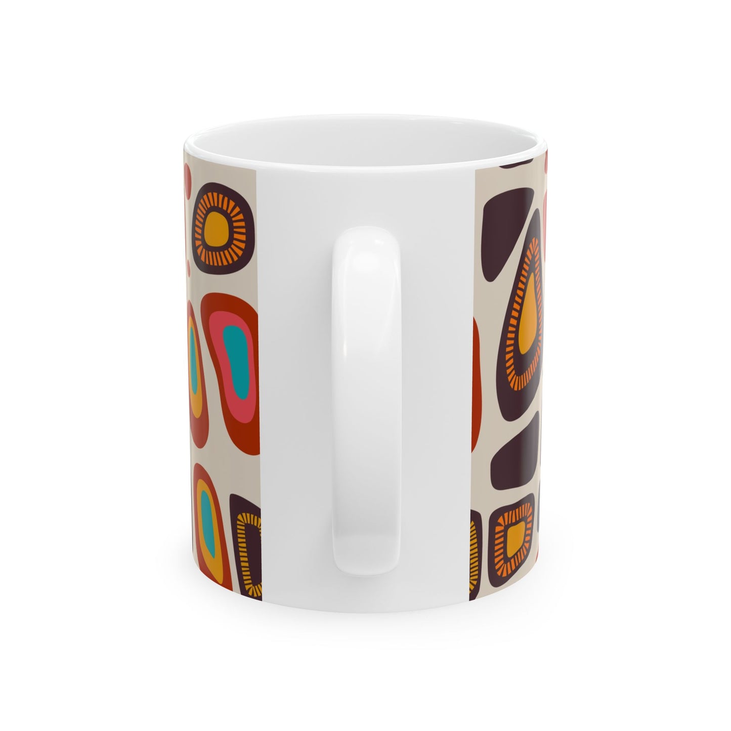 Retro 70s Mug, Groovy Vintage Inspired Coffee Mug, Boho Hippie Aesthetic, Funky Gift, 11oz and 15oz Mug