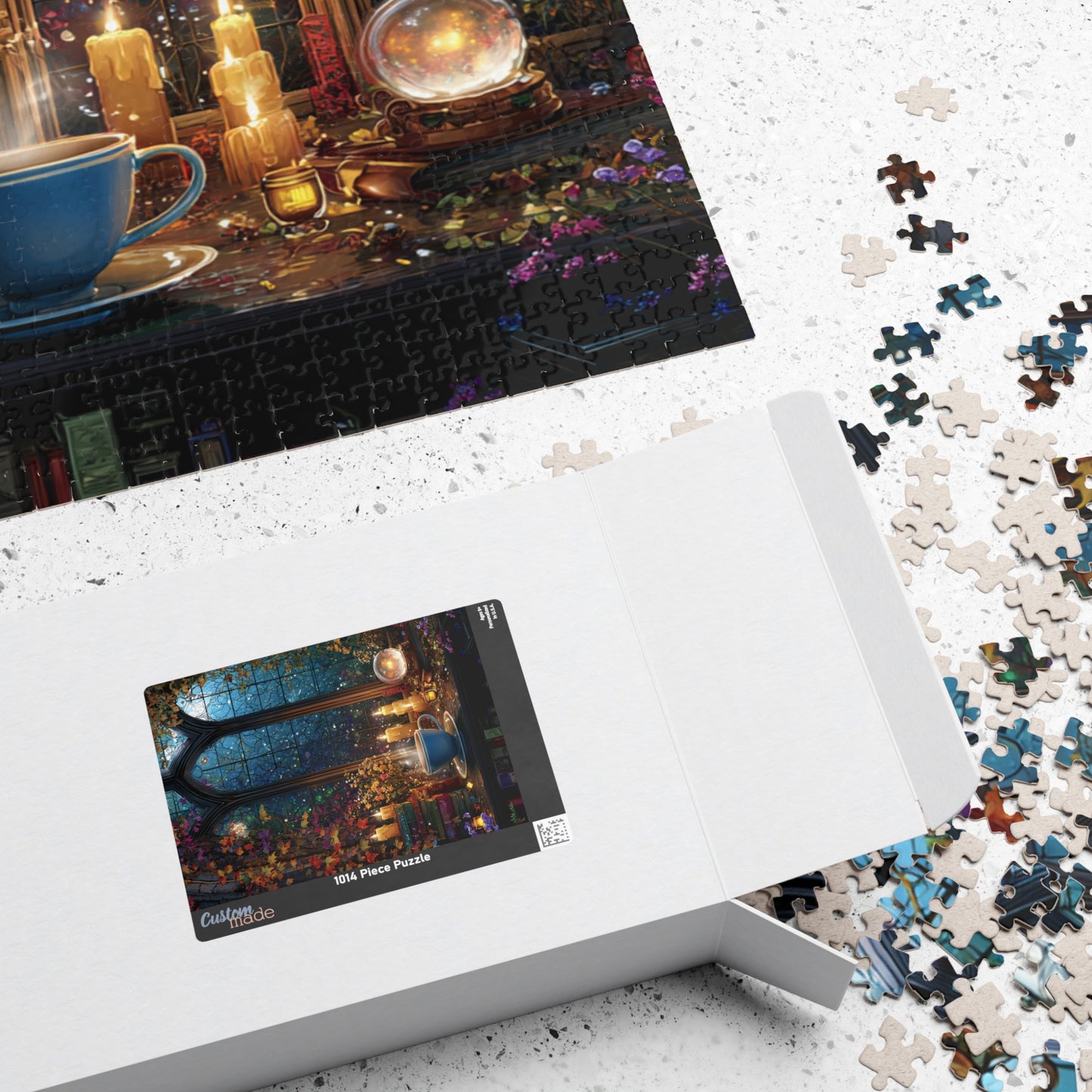 Witchs Spellcasting Sanctuary Puzzle, Crystal Ball, Enchanted Brew and Magical Mysteries Jigsaw, 110/252/520/1014-Piece