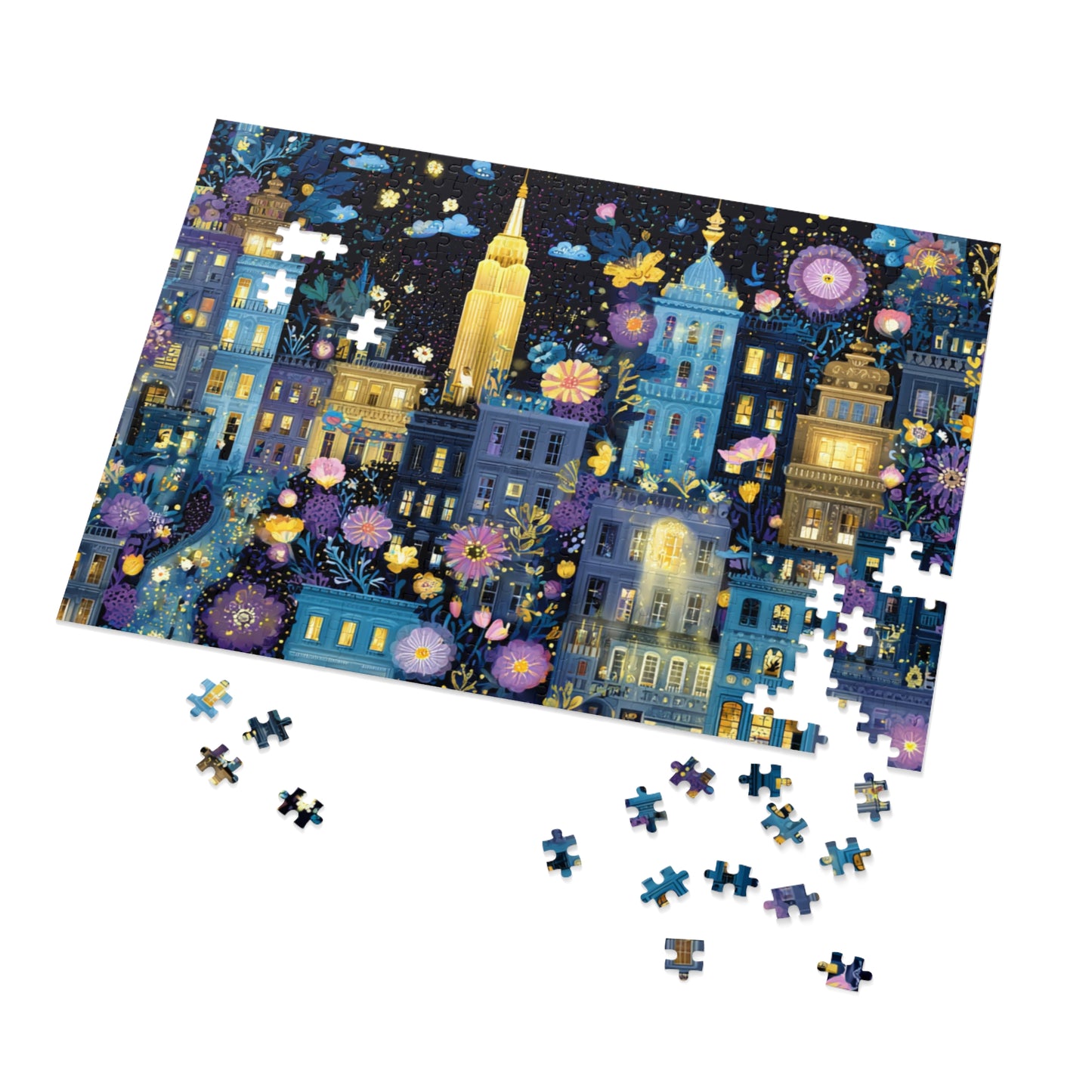 Whimsical New York City Puzzle – A Magical Adventure in the Big Apple-Puzzle with Tin