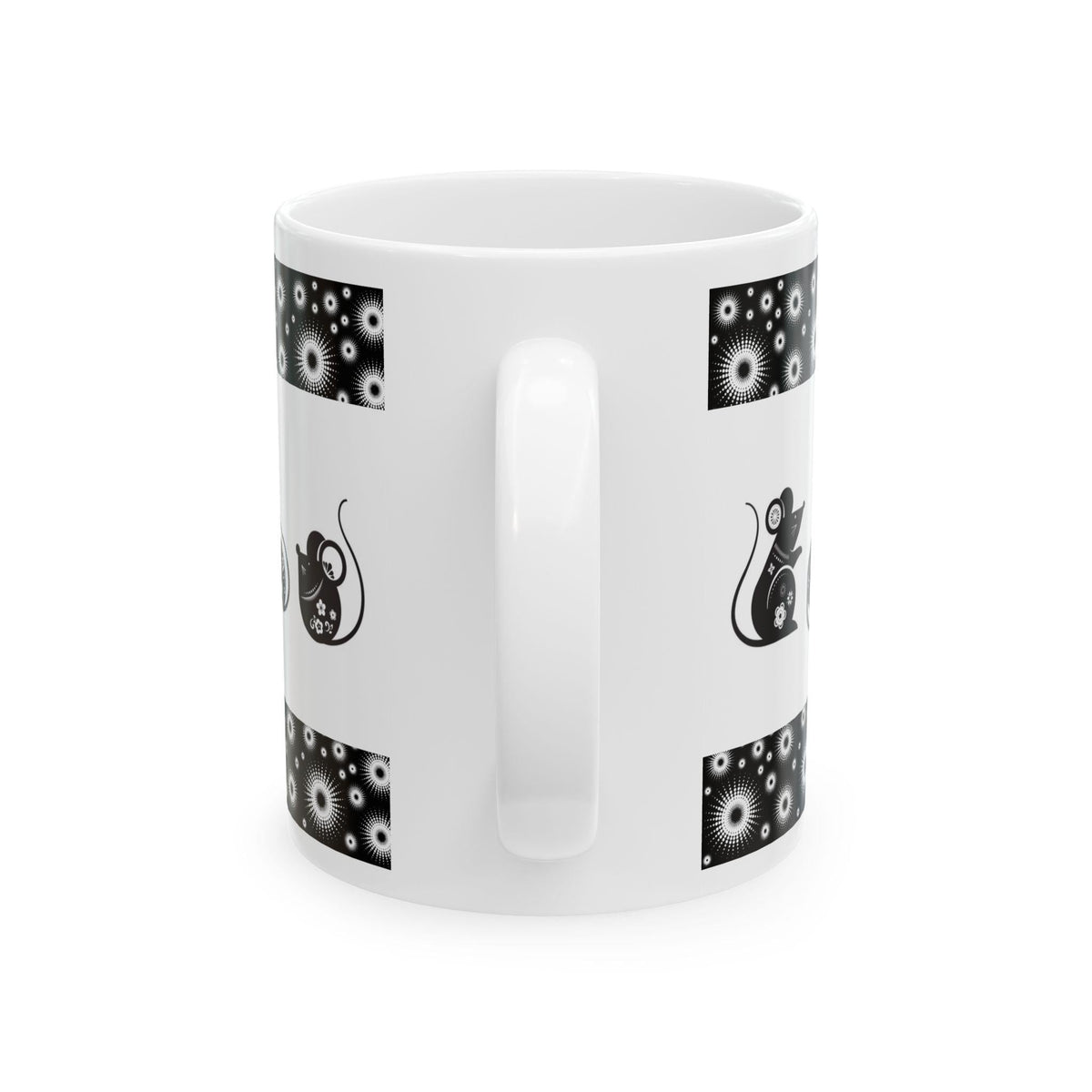 Whimsical Mouse Moments Ceramic Mug, Gift for Animal and Mouse Lovers, Perfect for Birthdays, 11oz and 15 oz Mugs