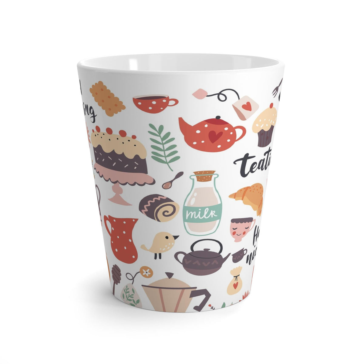 Sweet Bakery Treats Mug, Charming Coffee and Tea Cup with Dessert Design, Perfect for Pastry & Tea Lovers, 12 oz