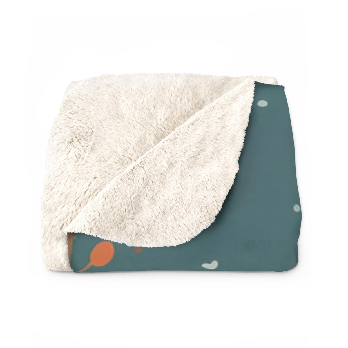 Whimsical Winter Animals Sherpa Fleece Blanket | Cozy Snow Scene Throw | Cute Dog Squirrel & Deer | Soft Plush Blanket