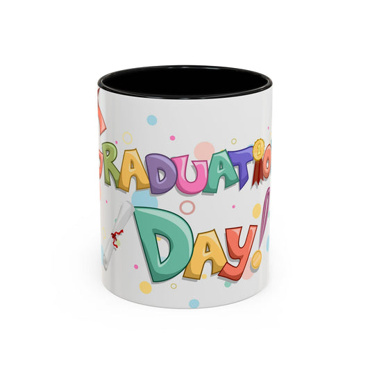 Graduation Celebration Coffee Mug, Colorful Mug, Graduation Gift, School Pride Mug, 11oz 15oz Coffee Cup