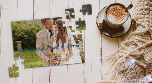 Custom Photo Puzzle - Personalized Photo Puzzle, Photo Puzzle Wedding Gift, Photo Puzzle Anniversary Gift, 110, 252, 520, 1014 Piece Puzzle