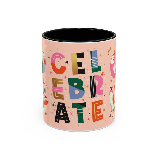 Birthday Celebration Mug, Fun Coffee Cup, Party Gift, Colorful Accent Mugs, Happy Birthday Accessory, Cheerful Drinkware