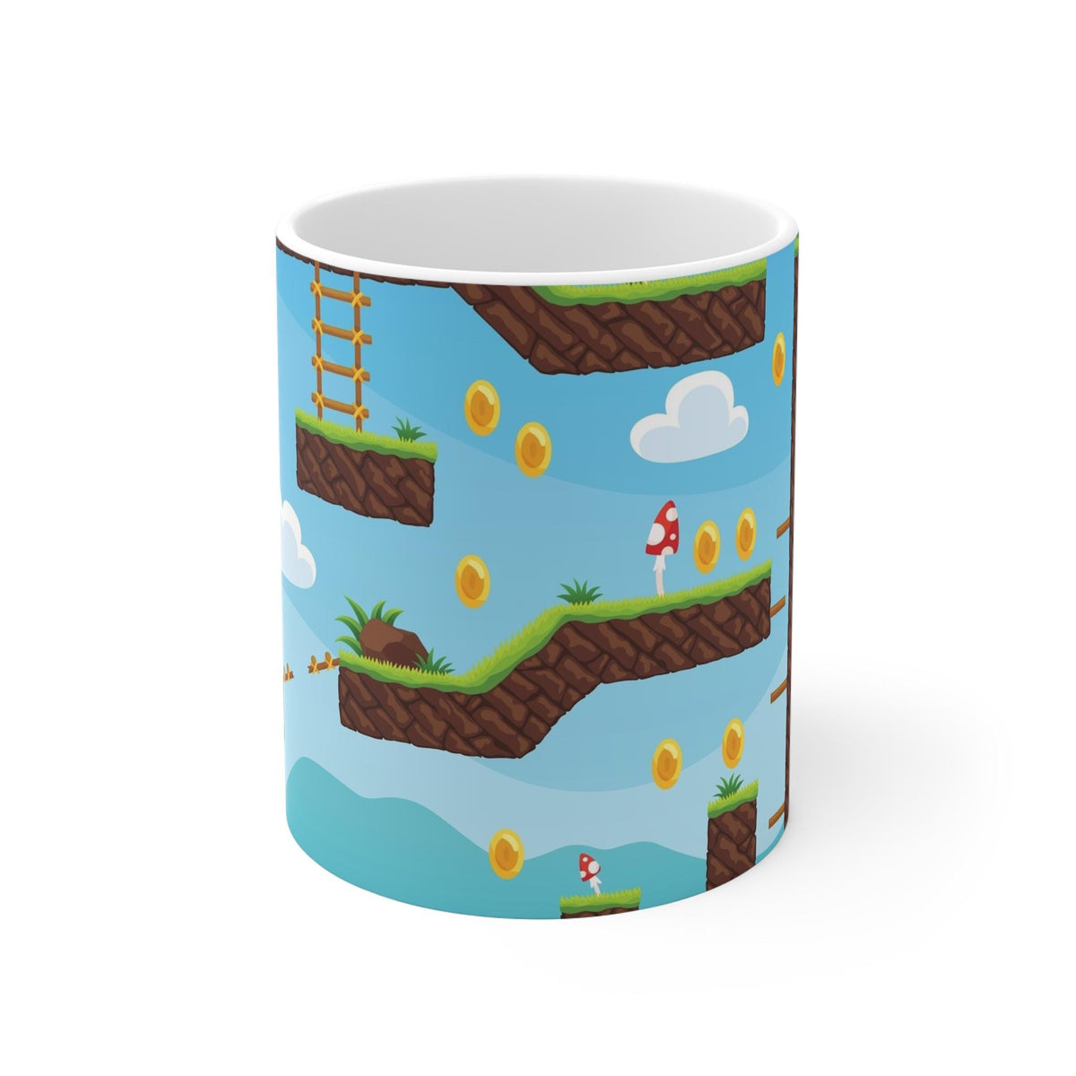 Retro Gamer 11oz White Mug - Pixel Art Coffee Cup, Video Game Lover Gift, Unique Gamer Merchandise, Nostalgic Gaming Decor, Fun [...]