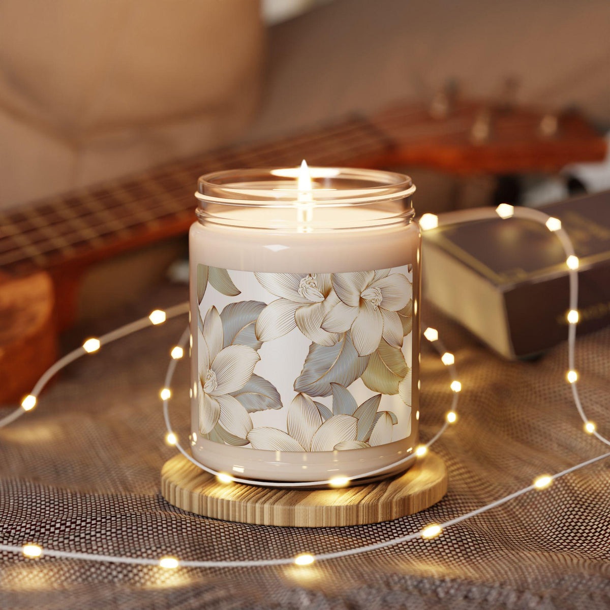 Floral Scented Soy Candle - Relaxing Aromatherapy, Home Décor Gift, Eco-Friendly Candle, Spa Experience, Floral Design