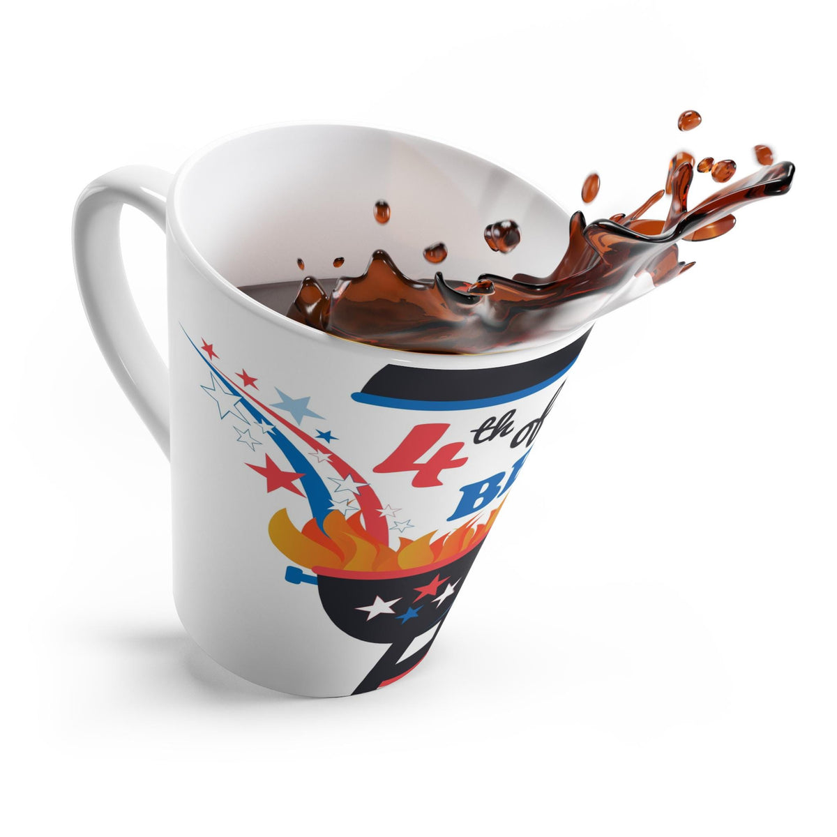 Patriotic Mug, Independence Day Cup, American Flag Coffee Mug, USA Patriotic Kitchen Decor, 4th of July BBQ mug