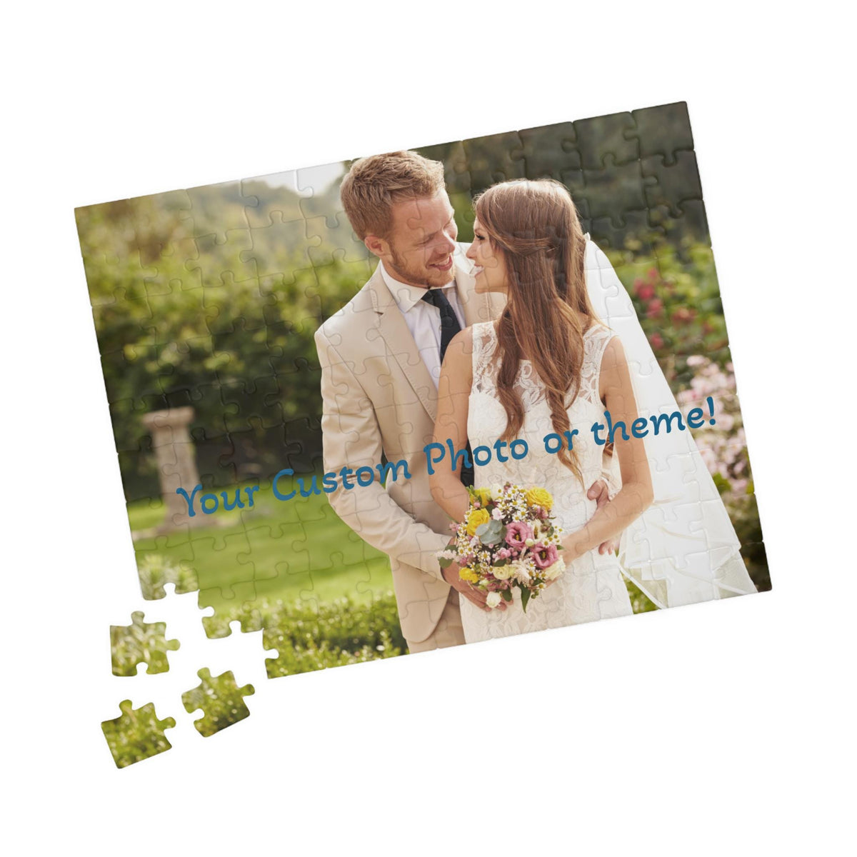 Custom Photo Puzzle - Personalized Photo Puzzle, Photo Puzzle Wedding Gift, Photo Puzzle Anniversary Gift, 110, 252, 520, 1014 Piece Puzzle
