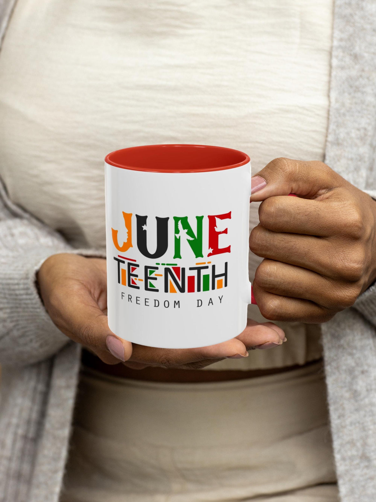 Juneteenth Coffee Mug, Colorful African American Celebration Cup, Black History Month Gift, Freedom Drinkware, Emancipation Day Present,